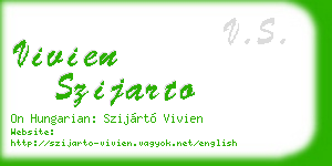 vivien szijarto business card