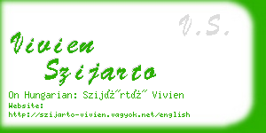 vivien szijarto business card